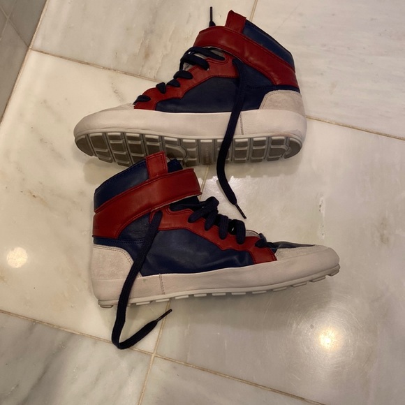 Isabel Marant Etoile leather high top sneakers - Picture 1 of 10